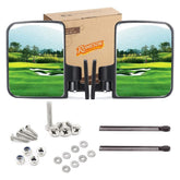 Golf Cart Side Mirrors without Blind Spot Mirrors Universal