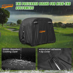 Golf Cart Cover for 2-4 passenger Waterproof Sunproof Universal