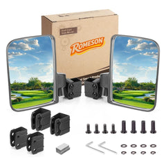 Golf Cart Side Mirrors No Drilling Required Universal