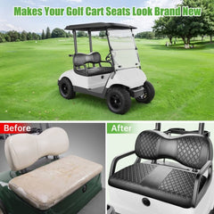 Golf Cart Seat Cover Diamond Leather Design for Yamaha G29 Drive & Driver 2
