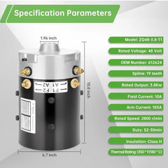 Golf Cart 48V Advanced Electric Motor for EZGO TXT 2010-Up/T48/ Freedom