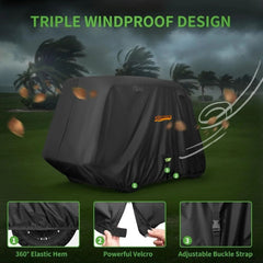 Golf Cart Cover Upgrade Extended Roof for 2/4 Passenger