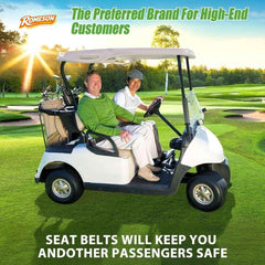 Golf Cart Seat Belts & Bracket Kit Universal