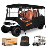6 Passenger Golf Cart Enclosure - 600D Waterproof Cover Universal