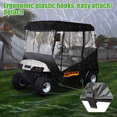 Golf Cart Enclosure Protection for Club Car & EZGO 2-Passenger
