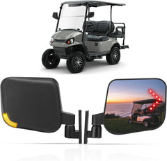 Golf Cart Side Mirrors with Turn Signals Universal