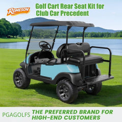 Golf Cart Flip Back Seat Kit for Club Car Precedent, Tempo, Onward, Deluxe Seat and Backrest