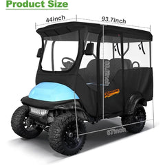 Golf Cart Enclosure Extended Roof 4 Passenger Universal