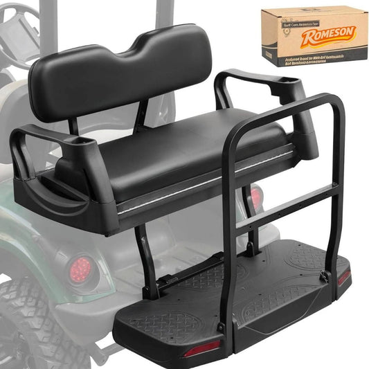 Back Seat for Golf Cart Yamaha G29Drive 2007-2016 Flip-up Seat with Dual Function