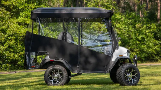 Maximize Your Comfort on the Course with the Perfect Golf Cart Enclosure for EZGO TXT and RXV