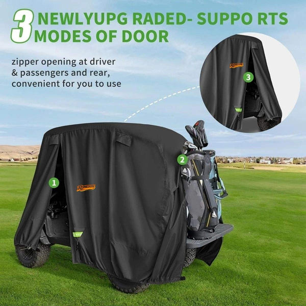 Golf Cart Cover Upgrade Extended Roof for 2/4 Passenger