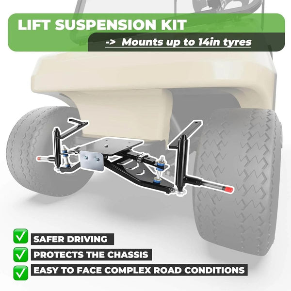 Golf Cart Lift Kit 6" Double A-Arm for Club Car DS Electric or Gas