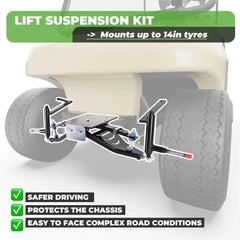Golf Cart Lift Kit 6" Double A-Arm for Club Car DS Electric or Gas