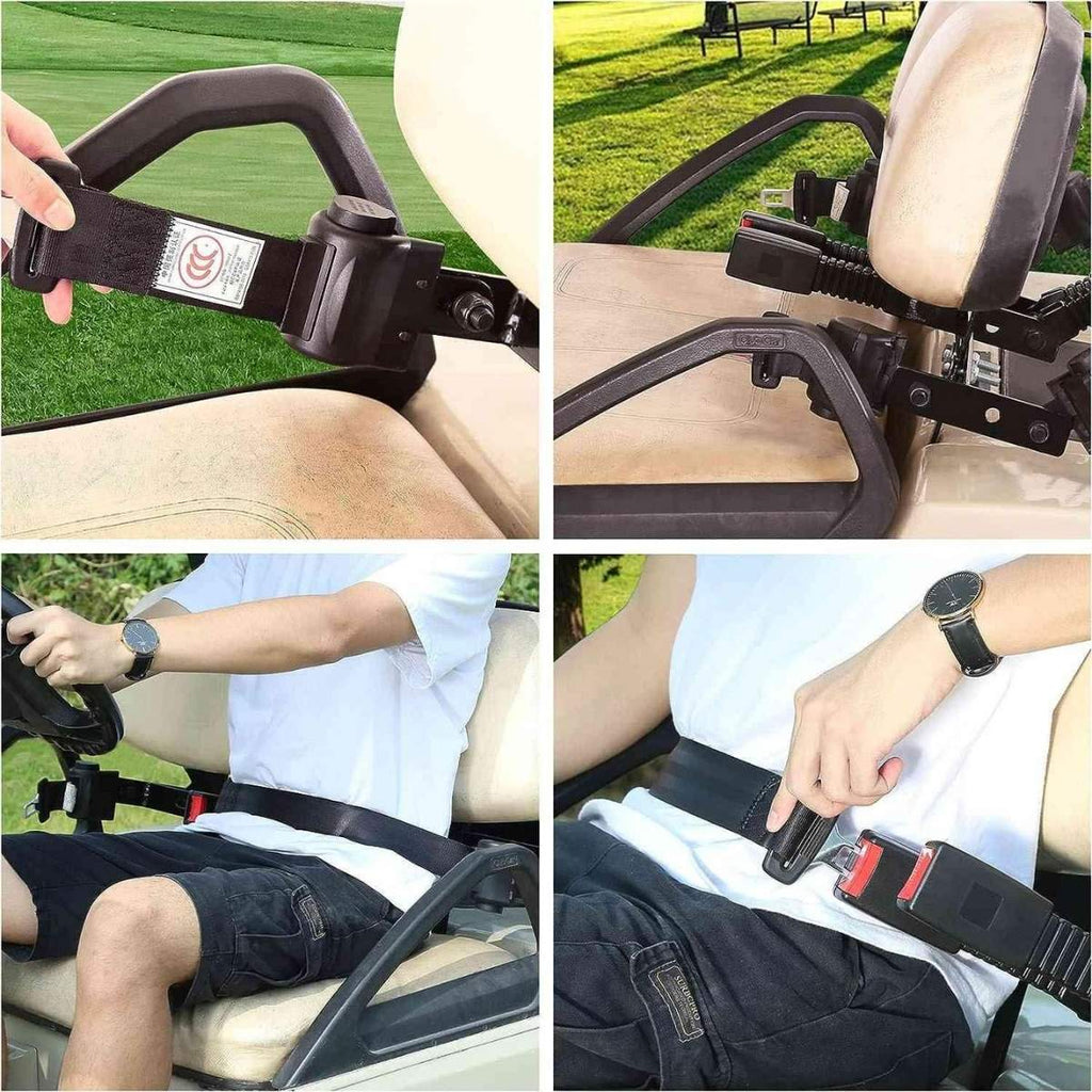 Golf Cart Seat Belts & Bracket Kit Universal