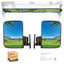 Golf Cart Side Mirror and 4 Panel Rearview Mirror Kit Universal