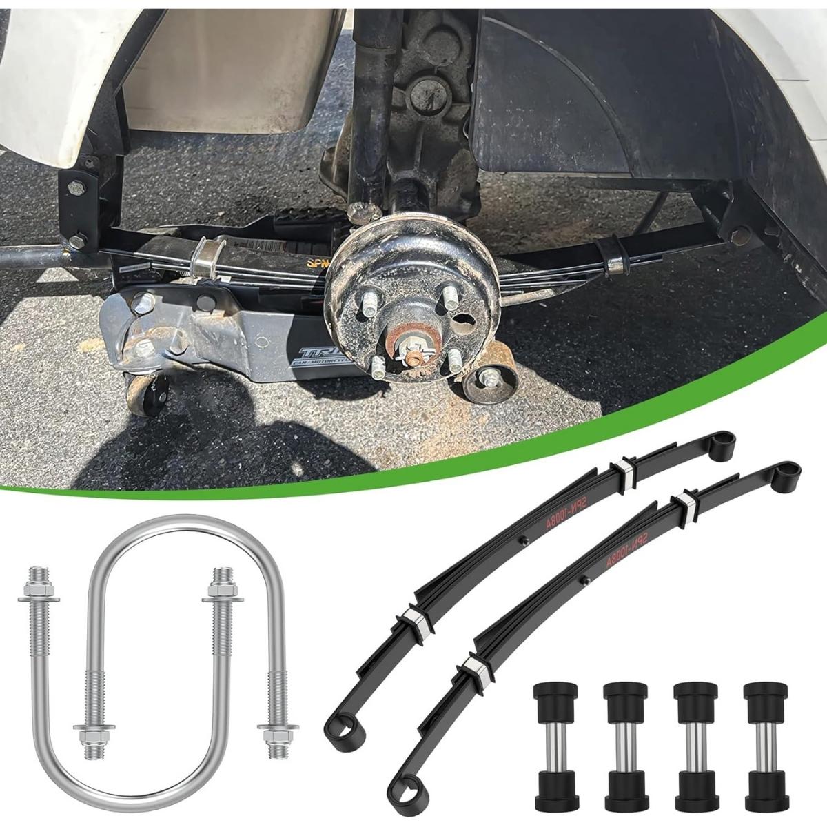 Golf Cart Rear 4-Leaf Springs Kit Heavy Duty For Club Car DS