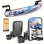 Golf Cart Mirrors, No Drilling 180 Degree Rotation & Foldable Universal