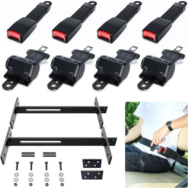 Golf Cart Seat Belts Universal Kit for Club Car EZGO Yamaha