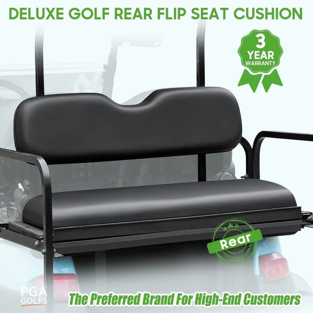 Deluxe Golf Cart Rear Seat Replacement Cushion Universal