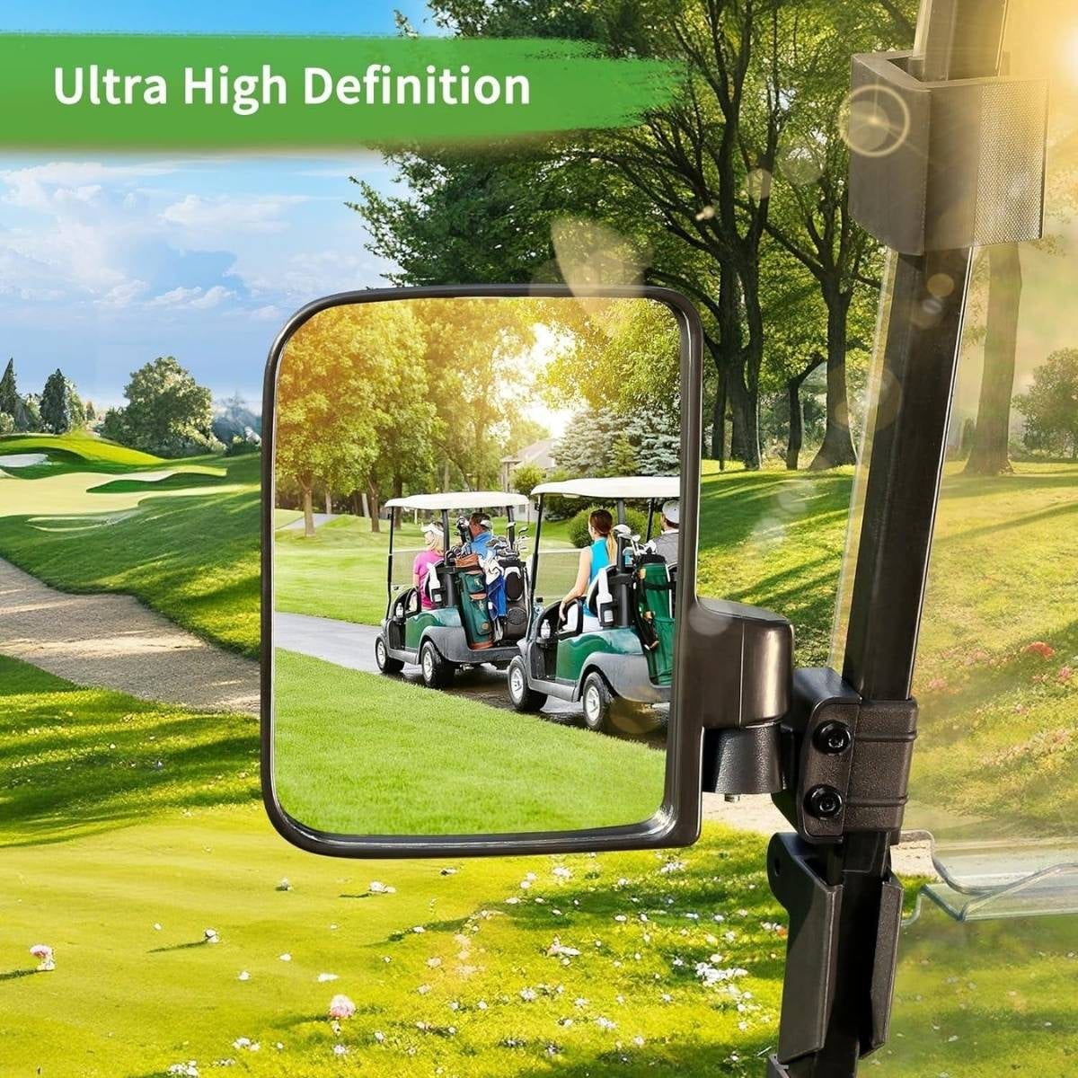 Golf Cart Side Mirrors No Drilling Required Universal Secondary image