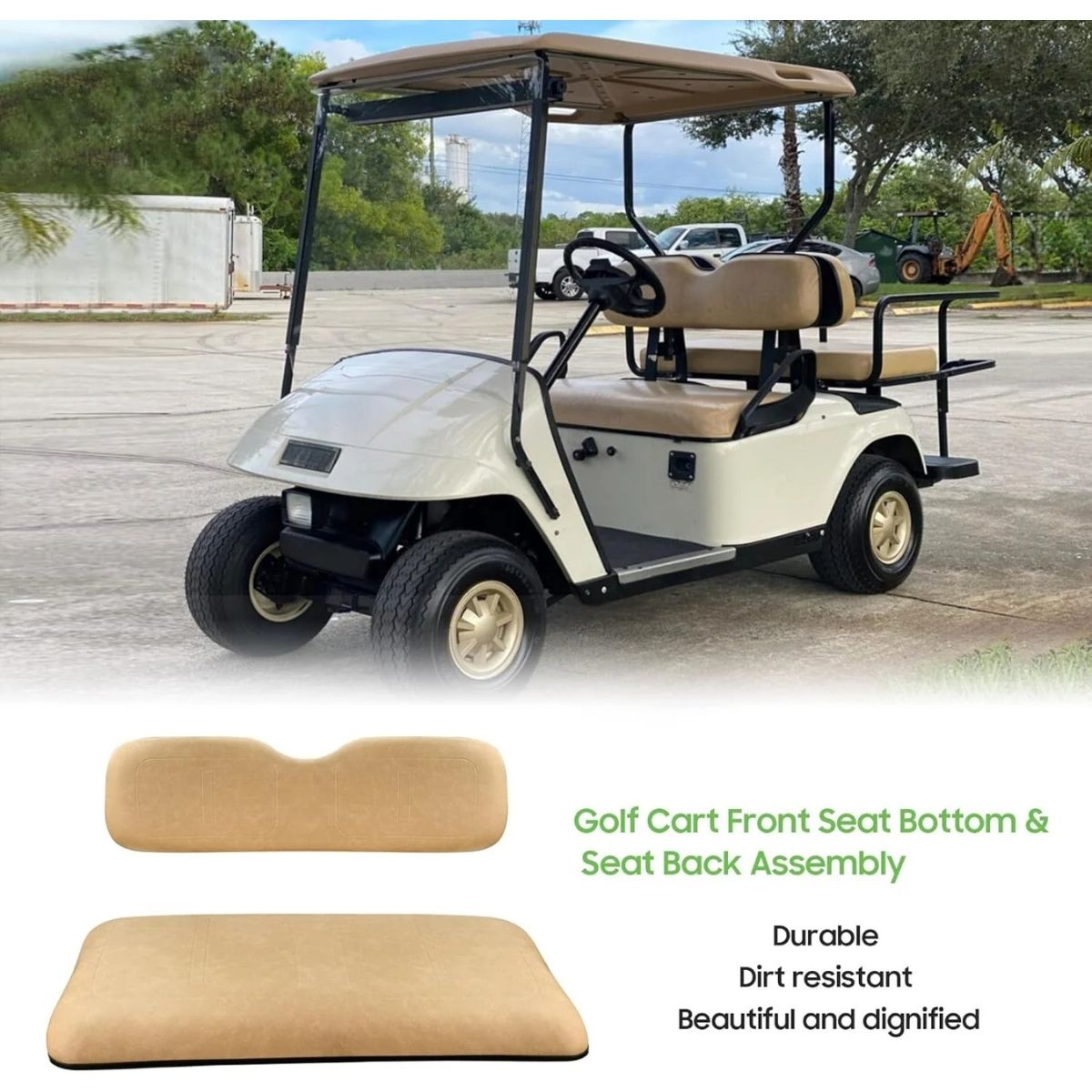 Golf Cart Front Seat and Backrest Factory Style Fits EZGO TXT Secondary image