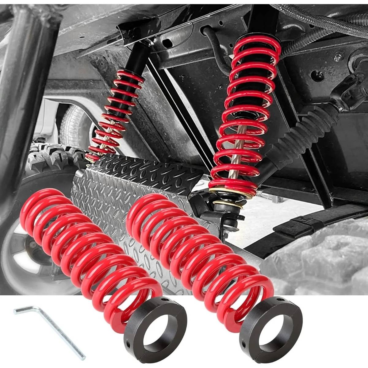 Golf Cart Rear Coil Spring Shocks Heavy Duty For Yamaha G14/G16/G19/G20/G22/G29 Drive 2007-2016