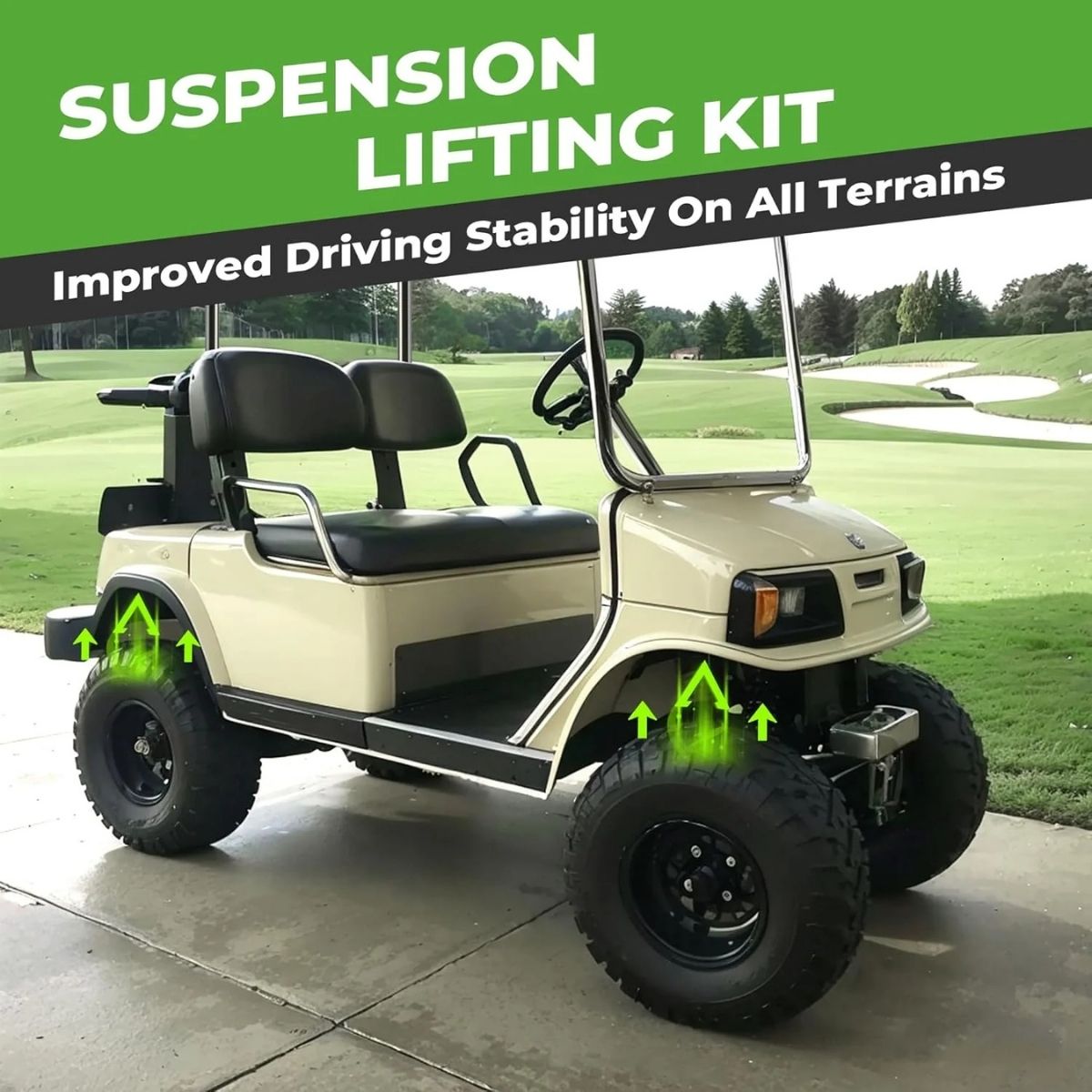 6" Heavy Duty Golf Cart A-Arm Lift Kit for Yamaha 1985-1994 G2/G9 Secondary image