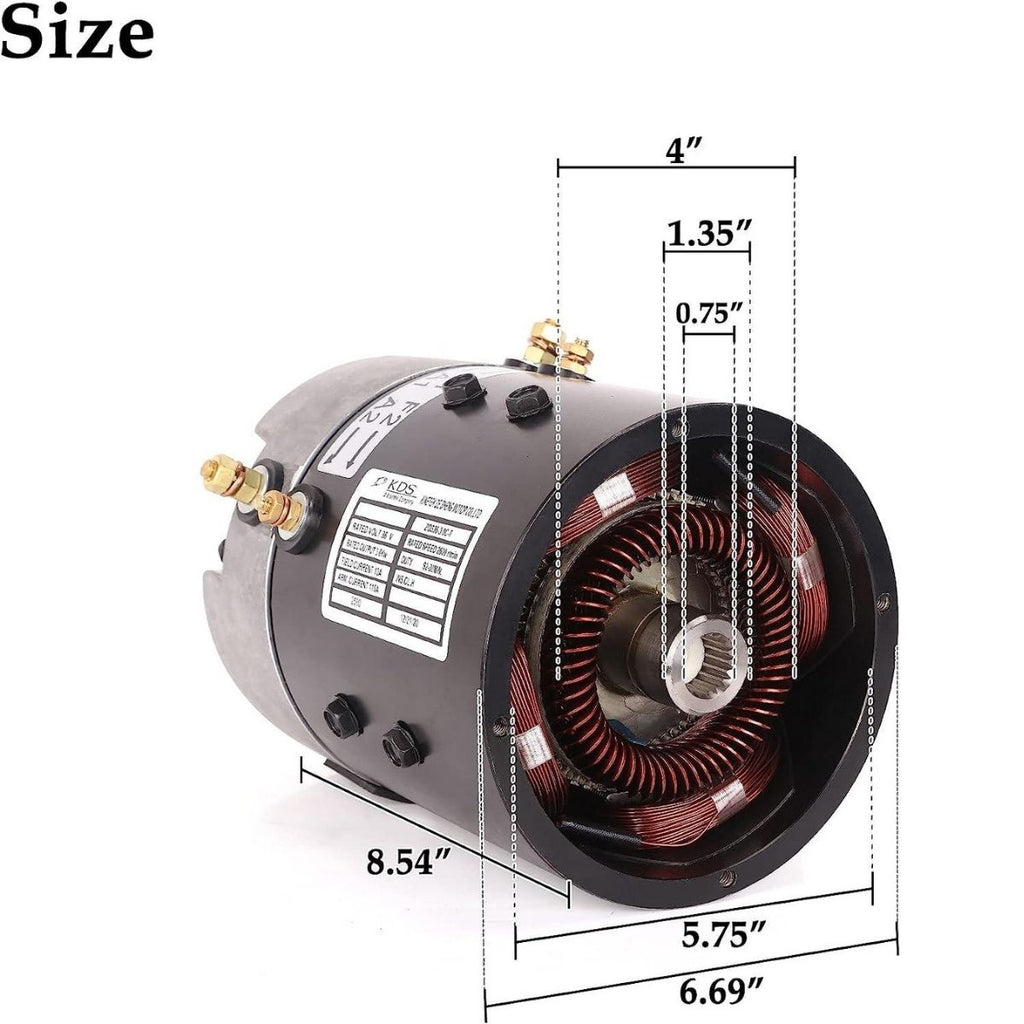 Golf Cart 36V Electric Separately-Excited Motor for EZGO TXT PDS