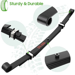 Golf Cart Rear 4-Leaf Springs Kit Heavy Duty For Club Car DS