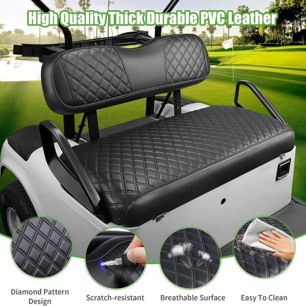 Leather Golf Cart Seat Cover for EZGO TXT Club Car Precedent