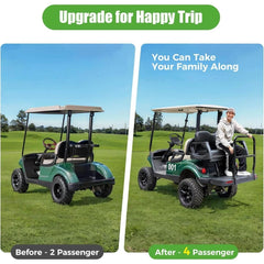 Back Seat for Golf Cart Yamaha G29/Drive 2007-2016 Flip-up Seat with Dual Function