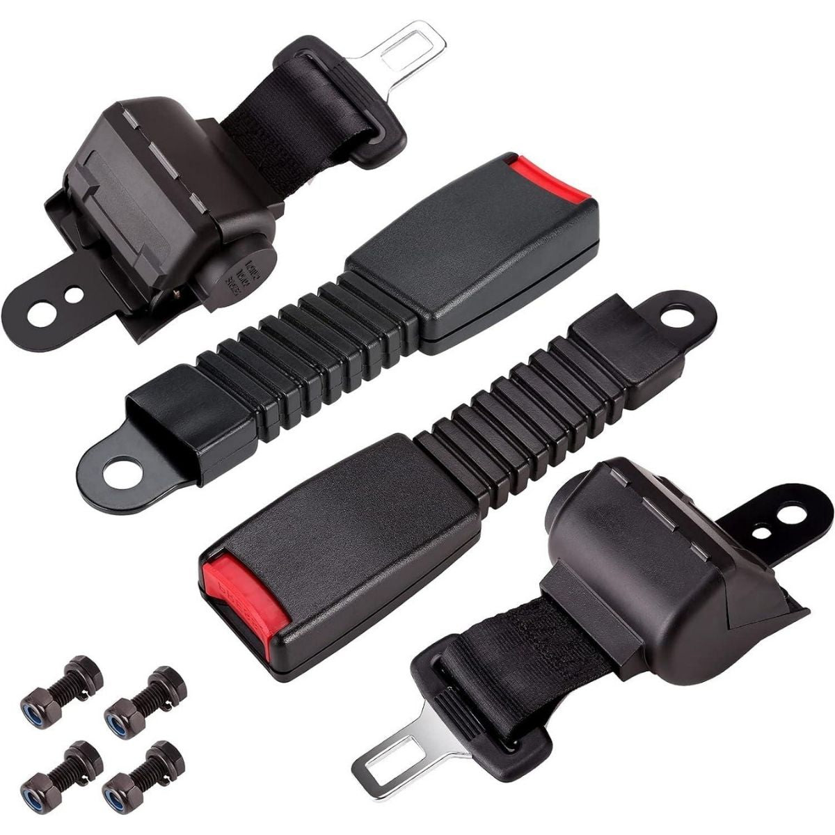 Retractable Front Rear Golf Cart Seat Belt Kit Universal Secondary image