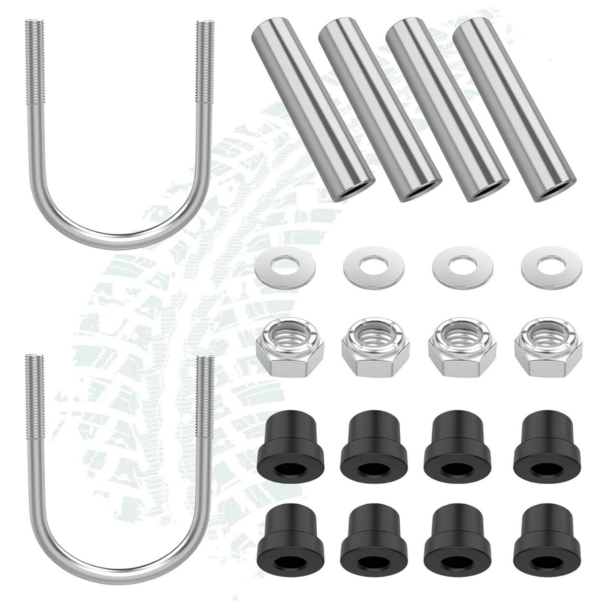 Golf Cart Rear 4-Leaf Springs Kit Heavy Duty For Club Car DS