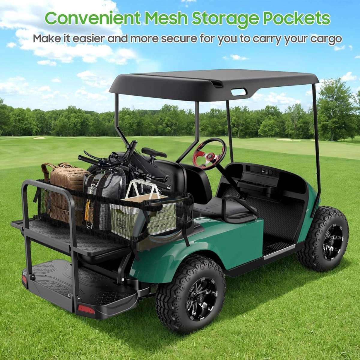 Luxury Golf Cart Flip Seat for EZGO TXT (1995-Up)