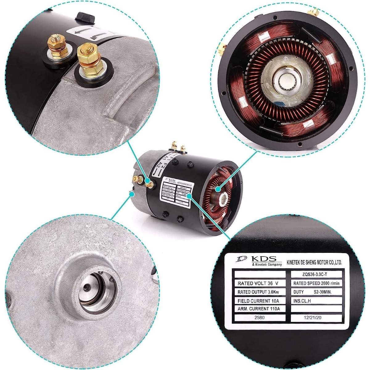 Golf Cart 36V Electric Separately-Excited Motor for EZGO TXT PDS