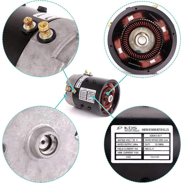 Golf Cart 36V Electric Separately-Excited Motor for EZGO TXT PDS