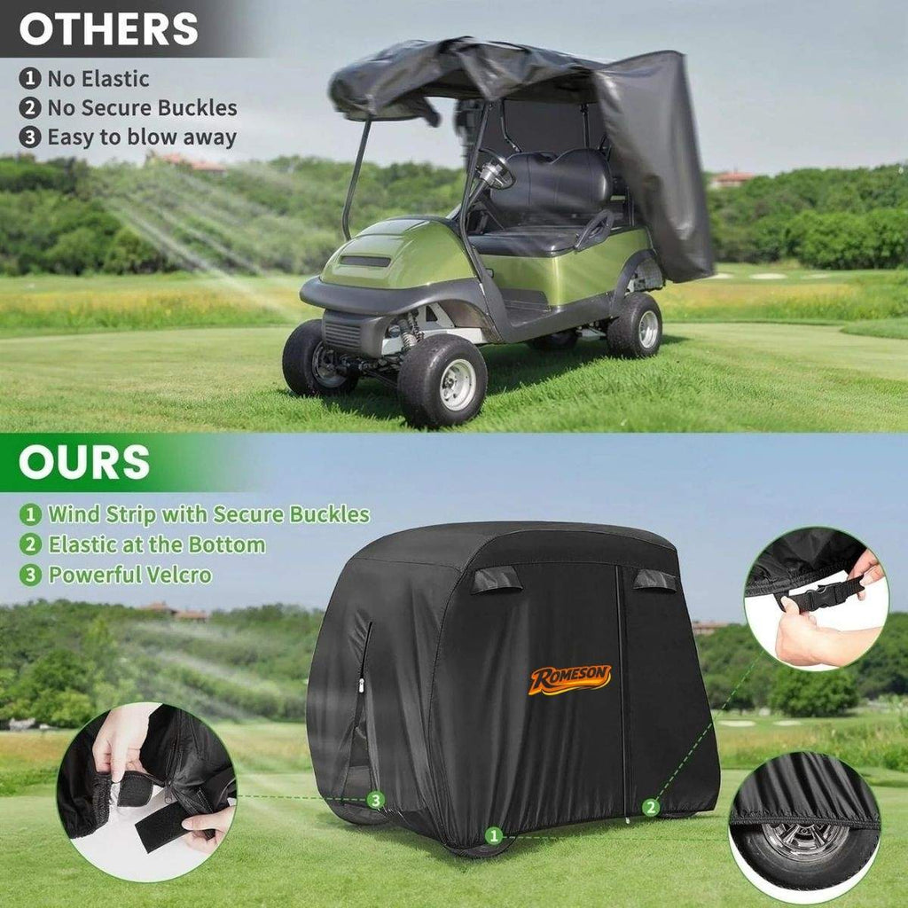 Golf Cart Cover for 2-4 passenger Waterproof Sunproof Universal
