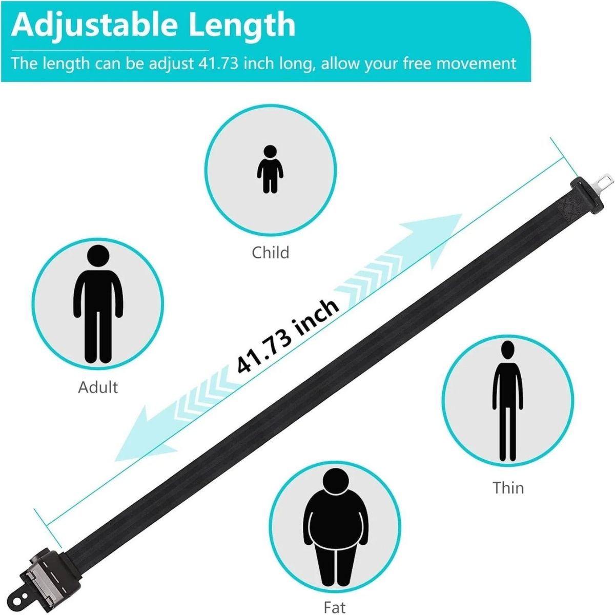 Retractable Front Rear Golf Cart Seat Belt Kit Universal