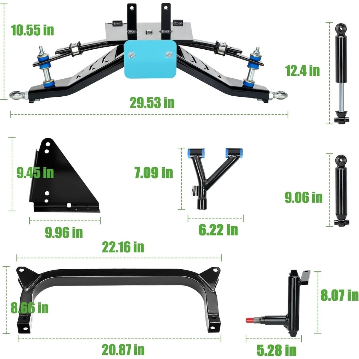 6" Golf Cart Lift Kit for Yamaha G29 Drive1 2007-2016 Electric Model