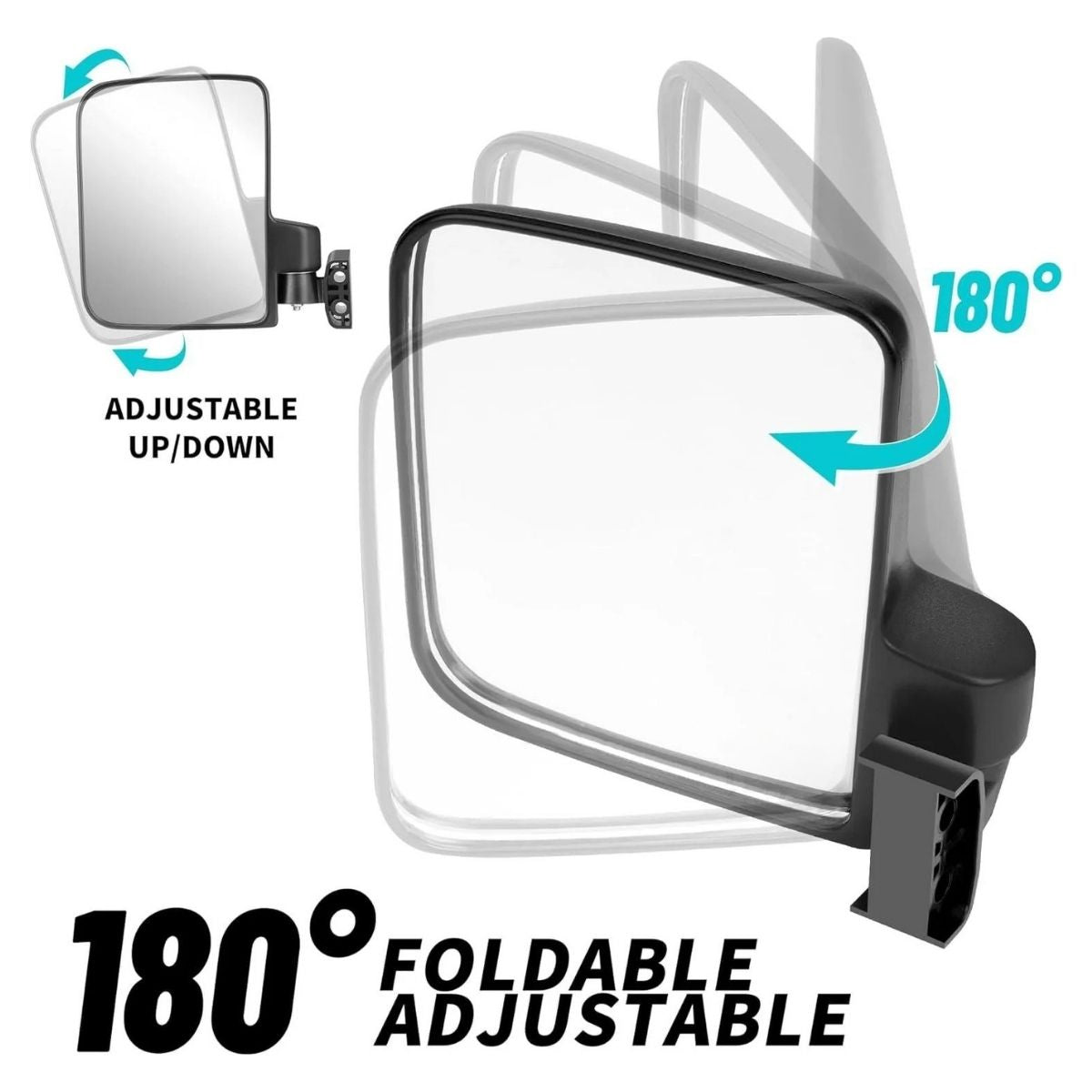 Golf Cart Side Mirrors No Drilling Required Universal