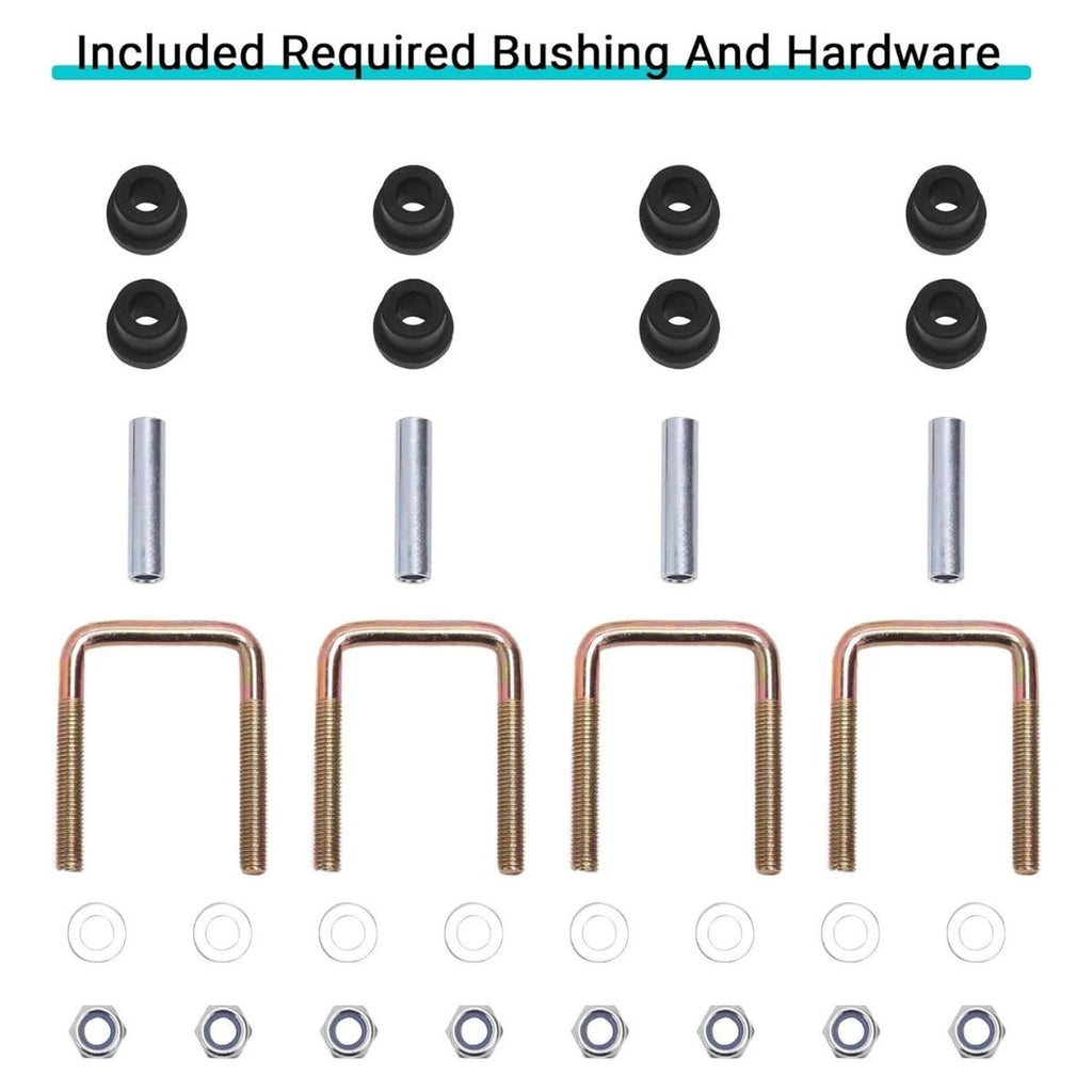 Golf Cart Rear Leaf Spring Kit Heavy Duty - 4-leaf Spring for EZGO TXT 1995-2013