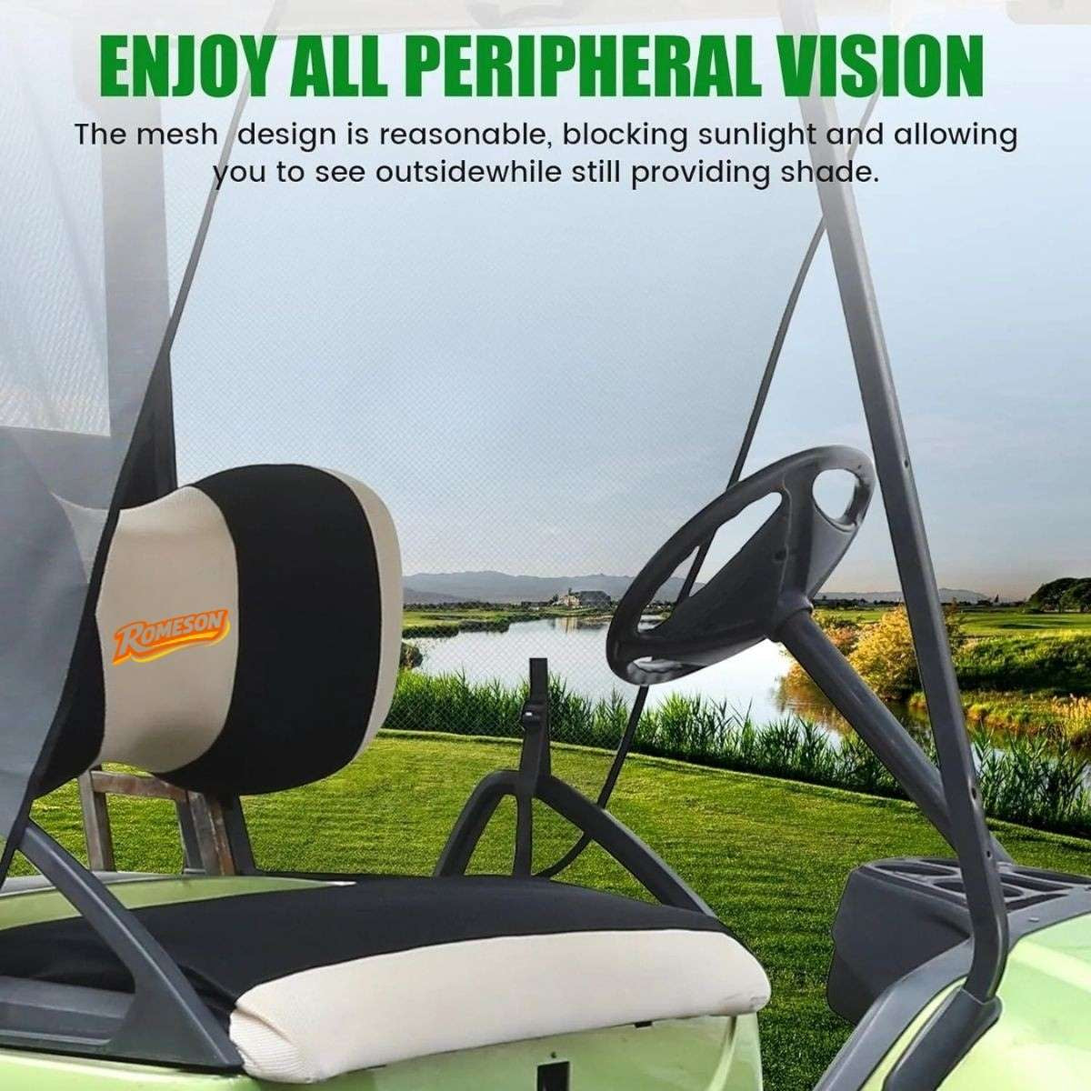 Golf Cart Sun Shade Cover for Yamaha G29 Drive 2