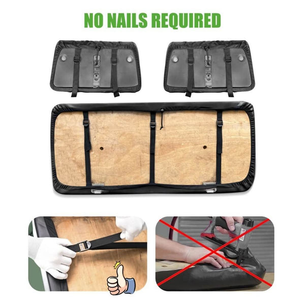 Golf Cart Leather Seat Cover for Yamaha G2-G22 No-Staple Installation