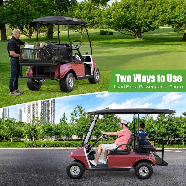 180° Flip Golf Cart Back Seat for Club Car DS Ergonomic Comfort Seat