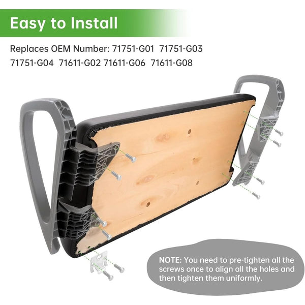 Golf Cart Front Seat and Backrest Factory Style Fits EZGO TXT