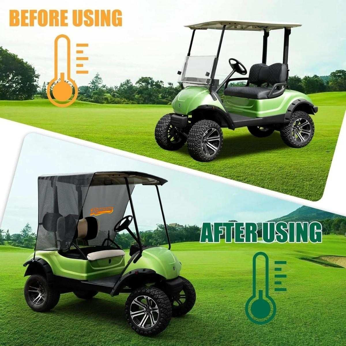 Golf Cart Sun Shade Cover for Yamaha G29 Drive 2