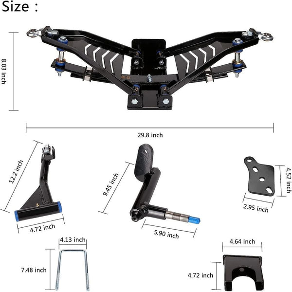6' Golf Cart Lift Kits for Club Car Precedent 2004-Up