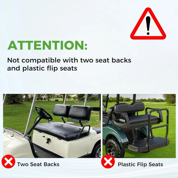 3-Point Retractable Seat Belt Kit for EZGO TXT & Club Car DS/Precedent (4-Passenger)