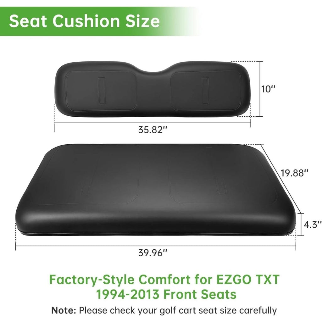 Golf Cart Front Seat and Backrest Factory Style Fits EZGO TXT