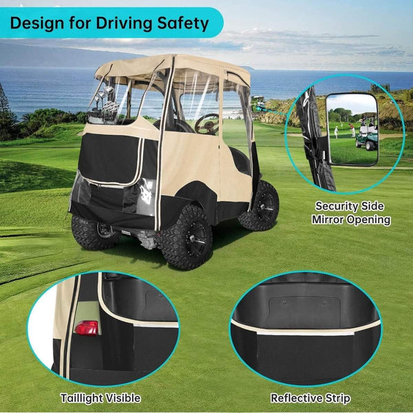 Golf Cart Enclosures for Club Car Precedent, Onward & Tempo  2 Passenger